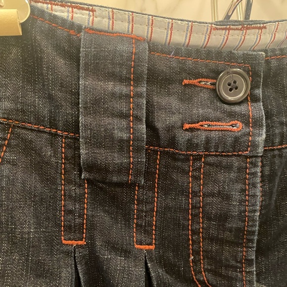 Anthropologie Denim Shorts with Rust Stitching - Picture 4 of 8